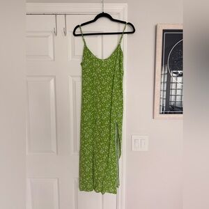 Reformation Green Floral Dress, sz 6